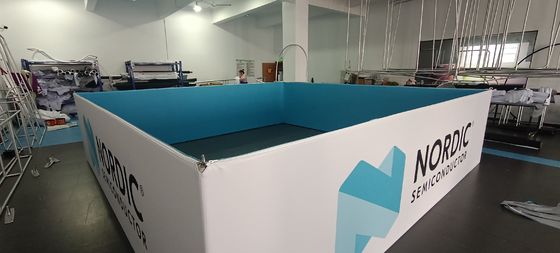 la mostra del tessuto 60IN di tensione di 20ft tira sulle insegne di mostra di pop-up delle insegne PSD