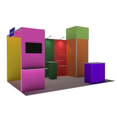 la cabina portatile della fiera commerciale di 3x3 3x4 3x5 mura il sistema modulare del tessuto di SEG