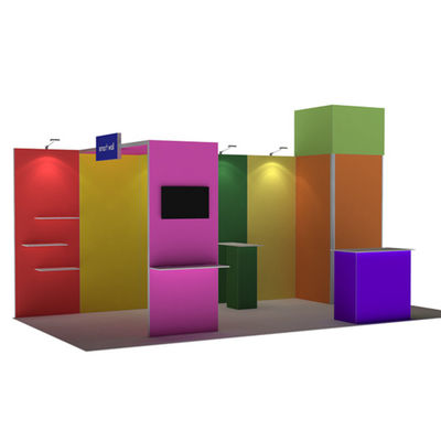la cabina portatile della fiera commerciale di 3x3 3x4 3x5 mura il sistema modulare del tessuto di SEG