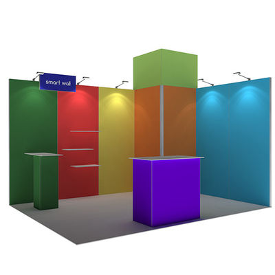la cabina portatile della fiera commerciale di 3x3 3x4 3x5 mura il sistema modulare del tessuto di SEG