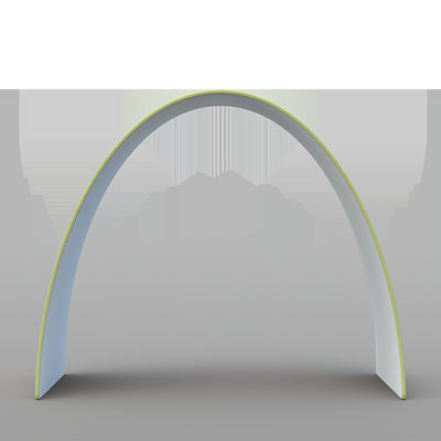 la manifestazione triangolare della cabina della fiera commerciale del tessuto dell'arco 3D visualizza per la mostra