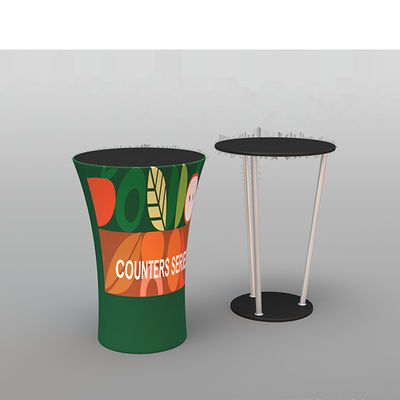 Contatore ovale di pop-up del tessuto di Front Portable Reception Desks Folding di promozione