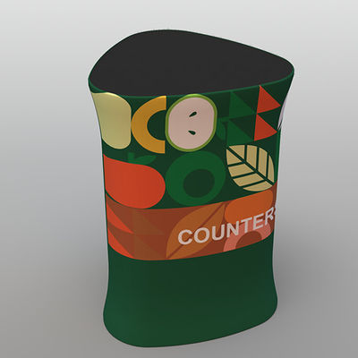 ricezione portatile della fiera commerciale della cabina del contatore di pop-up di pop-up del tessuto di 182X90cm contro