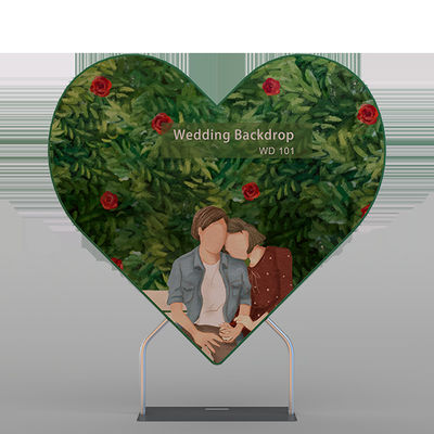 Supporto per fondale per display in tessuto di tensione per tubi in alluminio personalizzato Arco di utilizzo per eventi di nozze