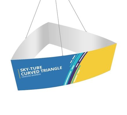 struttura d'attaccatura del segno dell'insegna del triangolo curva segno del cerchio portatile della fiera commerciale di 144in