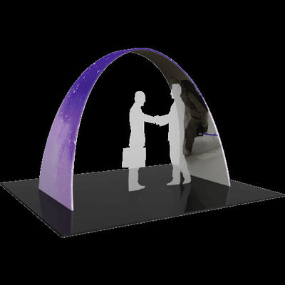 Supporto dell'arco del pallone del tessuto di tensione dell'arco della metropolitana di EZ intorno all'esposizione del contesto del metallo