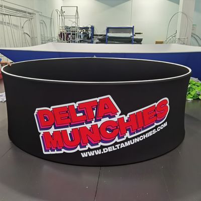 Segno d'attaccatura affusolato 60in di pop-up di mostra della fiera commerciale pieghevole circolare dell'esposizione