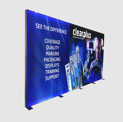 La doppia cabina della fiera commerciale della scatola leggera del lato SEG visualizza 1000x2200x80mm per la cabina dell'Expo