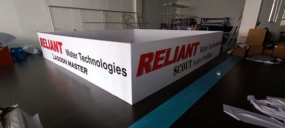 6ft 8ft hanno stampato le insegne d'attaccatura di pop-up di mostra di progettazione inferiore del supporto per le mostre