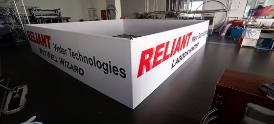 6ft 8ft hanno stampato le insegne d'attaccatura di pop-up di mostra di progettazione inferiore del supporto per le mostre