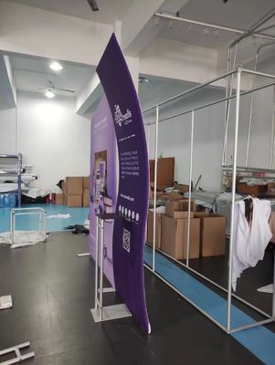 cabina retroilluminata leggera della fiera campionaria del supporto dell'esposizione di mostra della fiera commerciale del tessuto di tensione 230g