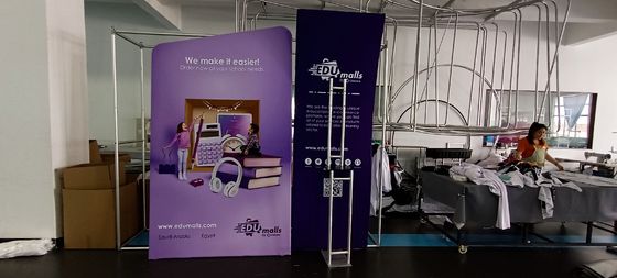 la cabina diritta della fiera commerciale di pubblicità dell'insegna del contesto della curva di 10ft tira sulle insegne